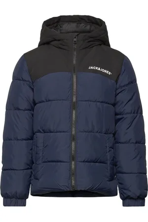 JACK & JONES Jjmoon Hood Puffer Mni Fôret Jakke Navy Jack & J S