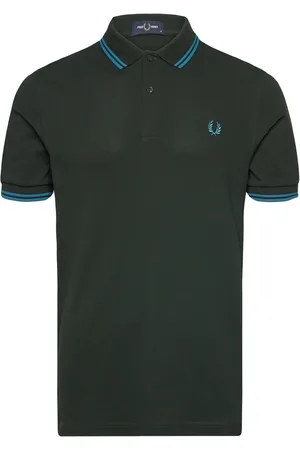 Fred Perry Twin Tipped Fp Shirt Tops Polos Short-sleeved Green