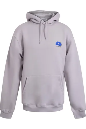Hound Hoodie W/Back Print Tops Sweat-shirts & Hoodies Hoodies Grey