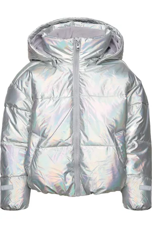 Lindex Jacket Puffer Fôret Jakke Silver