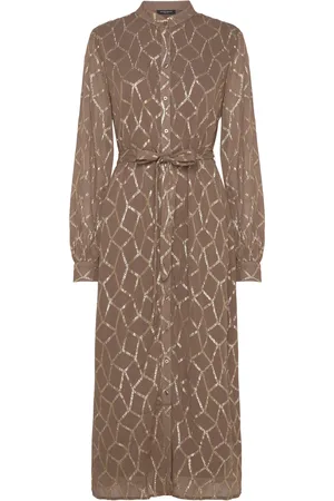 Bruuns Bazaar Scomebbluccas Dress Maxikjole Festkjole Brown