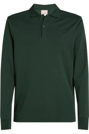 Calvin Klein Liquid Touch Slim Ls Polo Tops Polos Long-sleeved Green