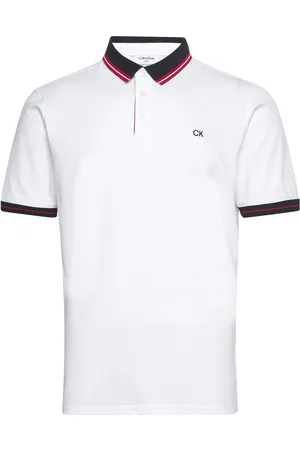 Calvin Klein Links Polo Sport Men Sport Clothing Sport Tops Sport Polos Sport Short-sleeved Polos White