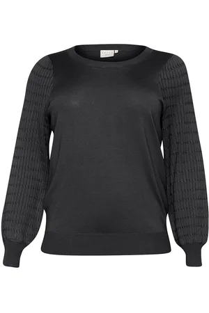 Kaffe Kclini Knit Pullover Tops Knitwear Jumpers Black