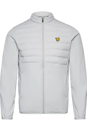 Lyle & Scott Hybrid Double Baffle Jacket Sport Sport Clothing Sport Outerwear Sport Jackets Sport Training Jackets Grey