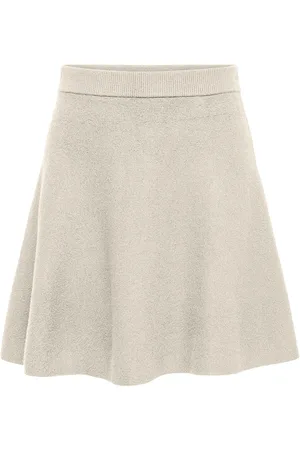 ONLY Onlfrida Life Mw Skirt Cc Knt Skirts Short Skirts Cream