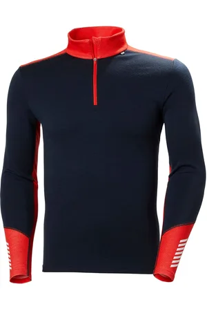 Helly Hansen Lifa Merino Midweight 1/2 Zip Tops Base Layer Tops Navy