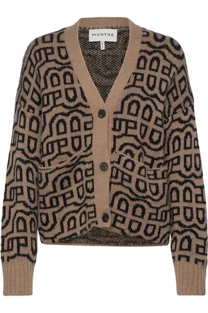 Munthe Talhua Tops Knitwear Cardigans Brown