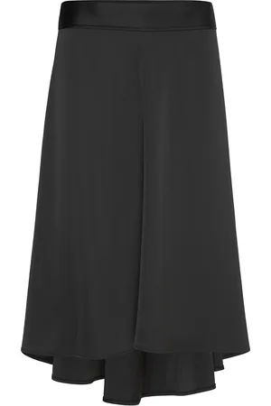 2nd Day 2Nd Barrah - Heavy Satin Skirts Maxi Skirts Black