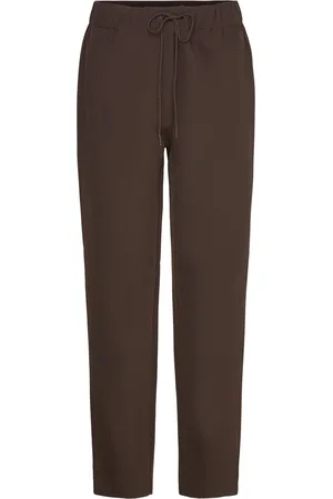 Bruuns Bazaar Rubysusbbliwa Pants Bottoms Trousers Straight Leg Brown