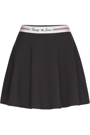 Tommy Hilfiger Tjw F&F Logo Waistband Skirt Skirts Short Skirts Black