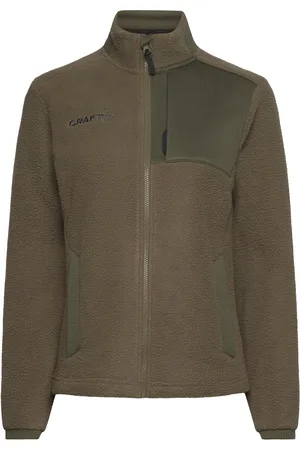 Craft Adv Explore Pile Fleece Jacket W Tops Sweat-shirts & Hoodies Fleeces & Midlayers Green