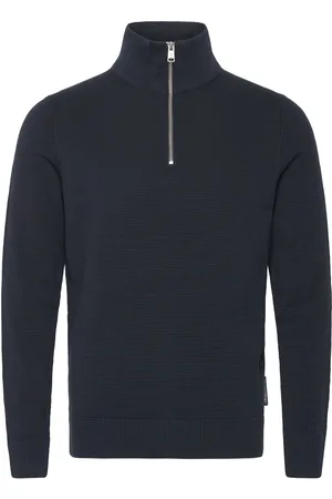 Marc O’ Polo Pullover Long Sleeve Tops Knitwear Half Zip Jumpers Navy