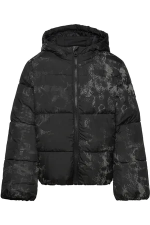TOM TAILOR Puffer Jacket Fôret Jakke Black
