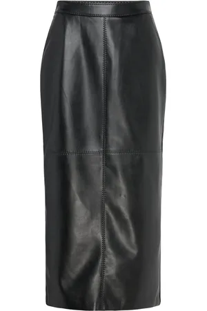 Twist & tango Yara Faux Leather Skirt Skirts Knee-length & Midi Skirts Black