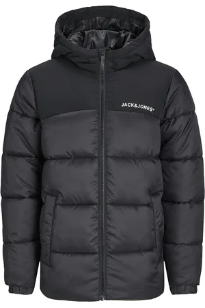 JACK & JONES Jjmoon Hood Puffer Mni Fôret Jakke Black Jack & J S