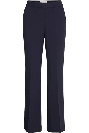 GANT Slim Flare Slack Bottoms Trousers Straight Leg Navy