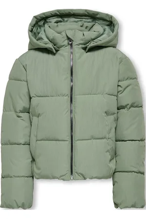 ONLY Kogdolly Short Puffer Jacket Otw Noos Fôret Jakke Green