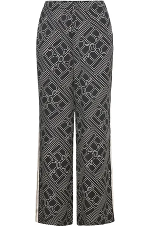 Bruuns Bazaar Floretbbrina Pants Bottoms Trousers Straight Leg Black