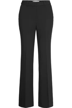 GANT Slim Flare Slack Bottoms Trousers Straight Leg Black