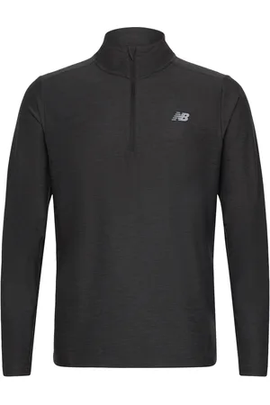 New Balance Space Dye 1/4 Zip Sport Men Sport Clothing Sport Tops Sport Long Sleeved Tops Black