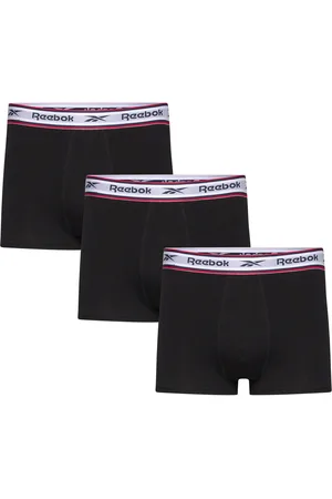 Reebok Mens Reebok Trunk Barlow 3Pk Boksershorts Black