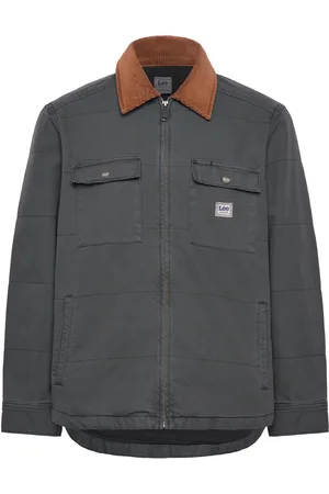 Lee Quilted Workwear Jacket Vattert Jakke Grey