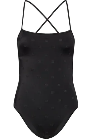 Tommy Hilfiger Straight Neck Op Embroidered Badedrakt Badetøy Black