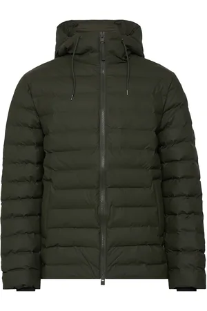 Rains Lohja Puffer Jacket W3T2 Designers Jackets Padded Jackets Khaki Green