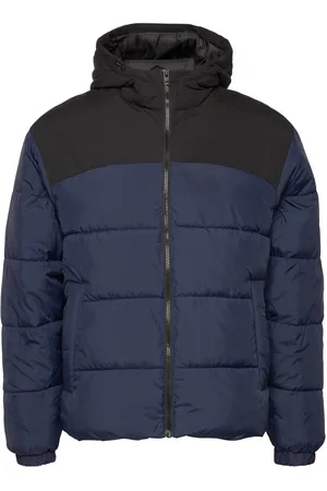 JACK & JONES Jjmoon Hood Puffer Fôret Jakke Navy Jack & J S