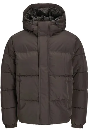 JACK & JONES Jjebradley Puffer Hood Sn Fôret Jakke Brown Jack & J S