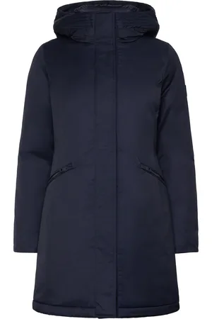 Tommy Hilfiger Nylon Mix Padded Parka Outerwear Parka Coats Navy