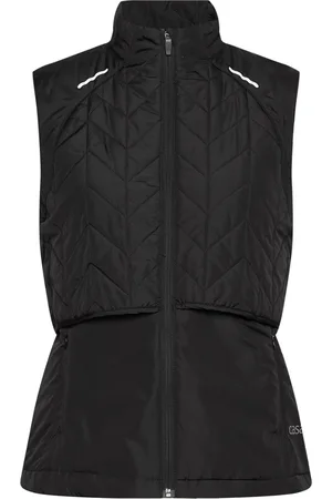 Casall Quilted Running Vest Sport Women Sport Clothing Sport Outerwear Sport Jackets Sport Vests Black