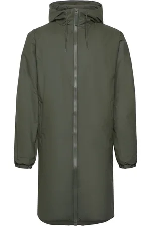 Rains Lohja Longer Insulated Jacket W3T2 Designers Jackets Light Jackets Green