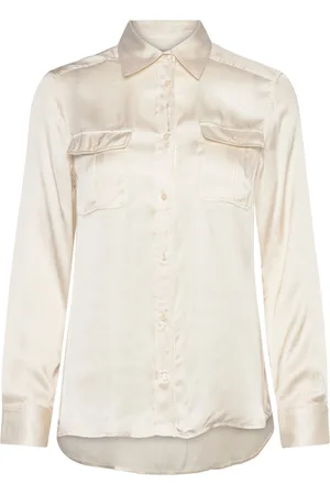 GANT Reg Pocket Shirt Tops Shirts Long-sleeved Cream
