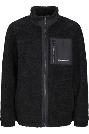 JACK & JONES Jorvesterbro Teddy Jacket Aw24 Mni Outerwear Jackets & Coats Anoraks Black Jack & J S