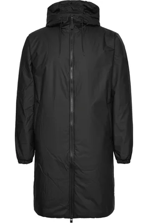 Rains Lohja Longer Insulated Jacket W3T2 Designers Jackets Light Jackets Black