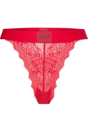 HUGO BOSS Brief Lace Stringtruse Undertøy Red