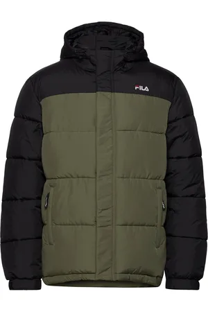 Fila Bawinkel Blocked Padded Jacket Sport Jackets Padded Jackets Khaki Green