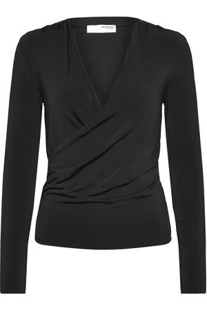 SELECTED Slfzahra Ls Top Tops T-shirts & Tops Long-sleeved Black
