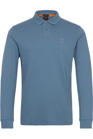 HUGO BOSS Passerby Tops Polos Long-sleeved Blue
