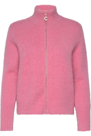 Coster Copenhagen Fluffy Knit Cardigan Tops Knitwear Cardigans Pink