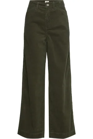 Mads Norgaard Mini Cord Cargo Pants Bottoms Trousers Cargo Pants Green