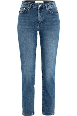 Newhouse Nora St Wash Denim Bottoms Jeans Straight-regular Blue