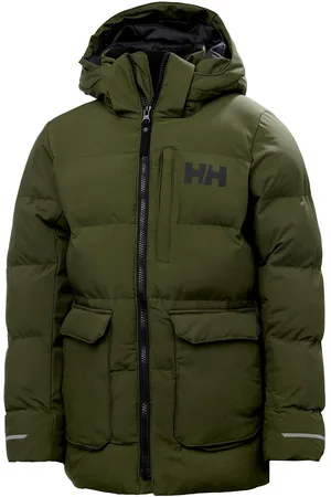 Helly Hansen Jr Nord Puffy Parka Fôret Jakke Green