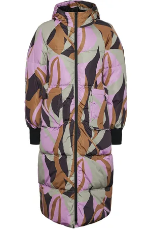 Y.A.S Similly Padded Coat S. Fôret Kåpe Pink