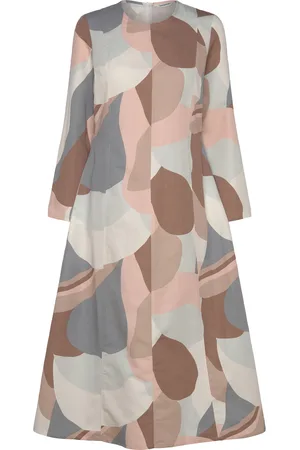 Marimekko Loituma Kamelia Knelang Kjole Pink