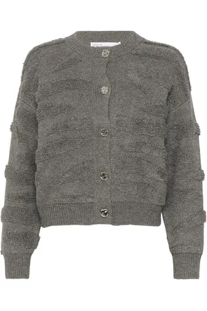 Karen by Simonsen Kbrosanne Cardigan Tops Knitwear Cardigans Grey