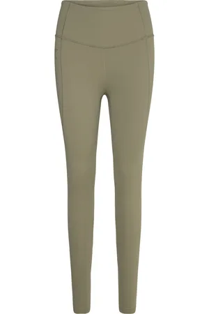 2XU Form Soft Touch Hi-Rise Compression Tights Bottoms Running-training Tights Khaki Green