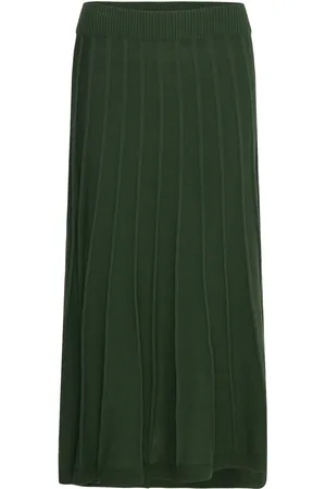 Jumperfabriken Klara Skirt Skirts Maxi Skirts Green